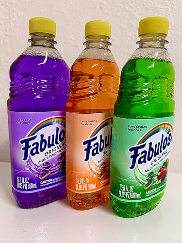 Fabuloso Multi-Purpose Cleaner Liquid 16.9 fl oz Bottles Assorted Scents Variety Bundle of 3 Bottles