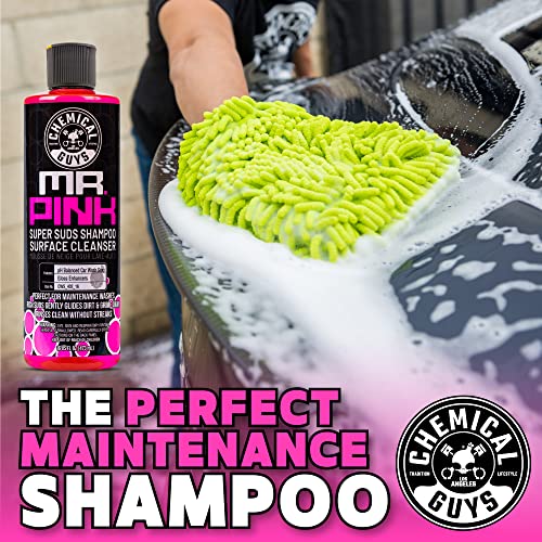 Chemical Guys Mr. Pink Car Wash Soap - 64 oz Super Suds Foaming Car Wash Soap for Cannon, Blaster, or Bucket Washing - pH Balanced, Safe on Wax, Sealant, Ceramic, and Clear Coat Finishes