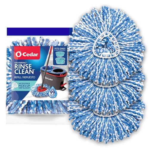 O-Cedar RinseClean Spin Mop Microfiber Refill, 1 CT (Pack of 3)