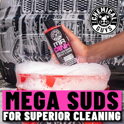 Chemical Guys Mr. Pink Car Wash Soap - 64 oz Super Suds Foaming Car Wash Soap for Cannon, Blaster, or Bucket Washing - pH Balanced, Safe on Wax, Sealant, Ceramic, and Clear Coat Finishes