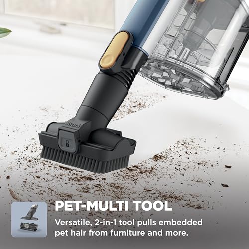 Shark® Cordless Pet, Cordless Lightweight Stick Vacuum Cleaner, Self Cleaning Brushroll, 40 Min Runtime, Removable Handheld, XL Dust Cup, Moonlight Blue, IY143H (2026 Release)