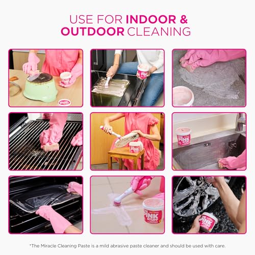 Stardrops The Pink Stuff Cleaning Paste 500g, Multi Purpose Cleaner for Kitchen, Bathroom, Tiles, Glass, Shower, Oven, Sink, Stainless Steel, Removes Grease, Grime & Stains