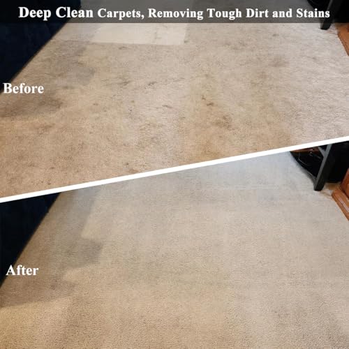 HHQ Commercial Floor Scrubber Machine with Brushes and Pads, Heavy Duty Floor Cleaner Polisher and Buffer- Deep Cleaning Tile and Grout, Hardwood Floors and Carpets without Getting on Hands and Knees