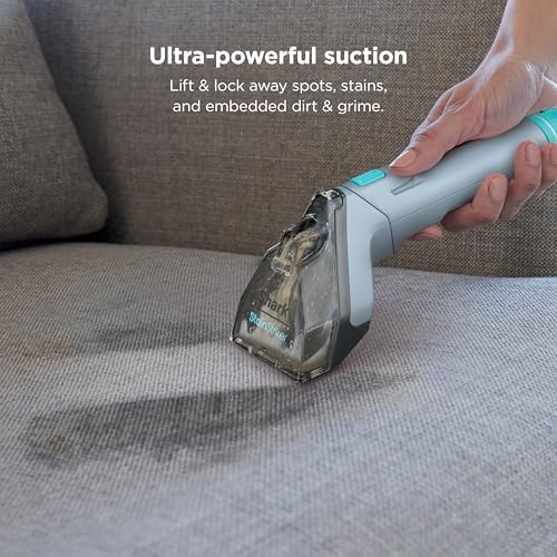 Shark StainStriker | Portable Carpet, Upholstery & Area Rug Cleaner | 4 Tools | Bonus Full-Size Solutions | Powerful Stain & Odor Remover | Deep Clean & OXY Solutions | Blue | PX202BRN