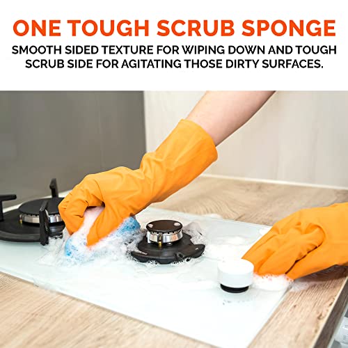 BAR KEEPERS FRIEND Cleanser Trio - Mega Bundle (21 Oz Cleanser and Polish Powder | 26 Oz Liquid Soft Cleanser | 13 Oz Cooktop Cleaner) Plus 1 Foxtrot Microfiber Towel and 1 Microfiber Scrubber Sponge