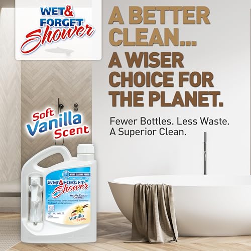 Wet & Forget Shower Cleaner Weekly Application Requires No Scrubbing, Bleach-Free Formula, 64 Ounce (Pack of 1)