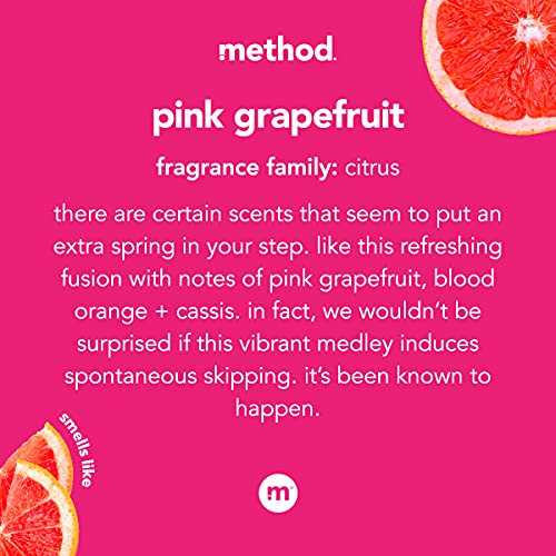 Method All-Purpose Cleaner Spray, Pink Grapefruit, Perfect for Most Counters, Tiles, Stone, and More, 28 oz Spray Bottles, (Pack of 8)