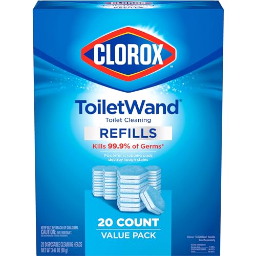 Clorox ToiletWand Toilet Cleaner Refills, Toilet brush, Original, 20 Count