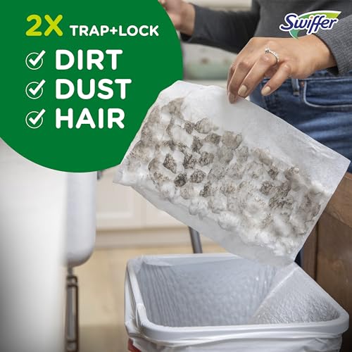 Swiffer Sweeper Heavy Duty Dry Multi-Surface Cloth Refills for Floor Sweeping and Cleaning, Unstopables Fresh Scent, 20 Count
