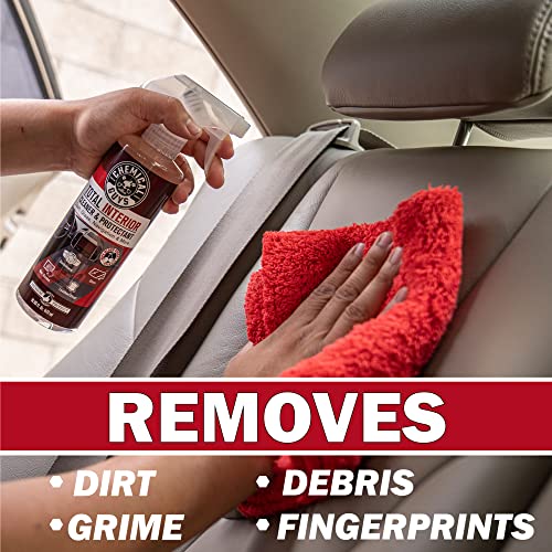 Chemical Guys Total Interior Cleaner & Protectant - Black Cherry, Car Cleaning Spray, Cleans and Protects Leather, Vinyl, Plastic, Rubber, and Glass, Safe for Trucks, SUVs, Jeeps, RVs & More - 16 oz