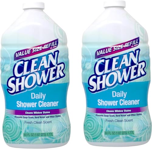 2 Set / Clean+Shower++No+Scent+Basin+Tub+and+Tile+Cleaner++60+oz.+Liquid