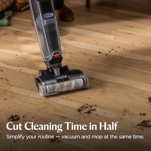 Bissell CrossWave Edge Cordless Plus Wet Dry Vacuum & Mop, Floor Cleaner with ZeroGap Edge Cleaning, Tangle-Free Brush Roll, Extra Brush Rolls, Filters, Hard Floor Cleaner Solution Included, 4329G