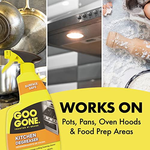 Goo Gone Degreaser - Removes Kitchen Grease, Grime and Baked-on Food - 14 Fl. Oz. - 2047