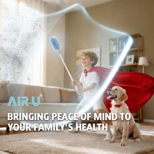 30 Count Heavy Duty Duster Refills with 3 ft Extendable Handle Starter Kit, Compatible with Swiffer Disposable Microfiber Feather Dusters for Cleaning Home