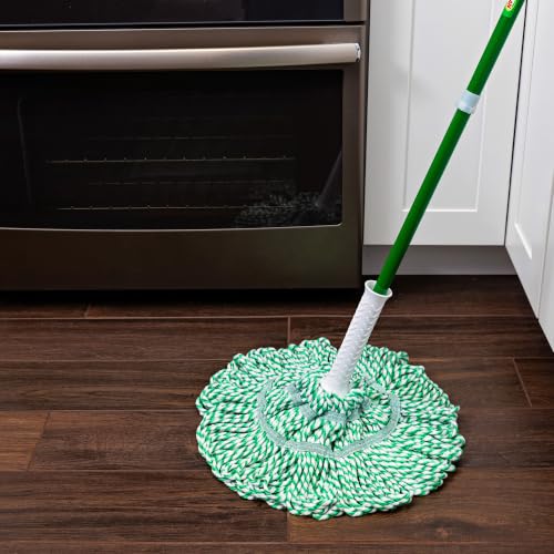 Libman Tornado Mop Refills | Self Wringing | Cotton Mop Head | Twist | Twist Head Replacement | Machine Washable | 4 Self Wring Heads | Direct Replacement Heads for the Tornado
