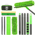 Stemni 4-in-1 Window Cleaning Kit with Storage Bag, 79'' Window Squeegee Cleaner Tool with Extension Pole, Professional Window Washing Equipment for Home, Outdoor Windows, Glass, Shower, Commercial