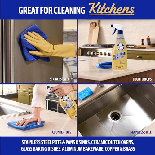 Bar Keepers Friend Soft Cleanser 13 oz + Spray & Foam Multipurpose MORE Spray Cleaner 25.4 oz, Multi Purpose Cleaner Bundle, Removes Grease, Rust Stains, Soap Scum & More in Home & Outdoors