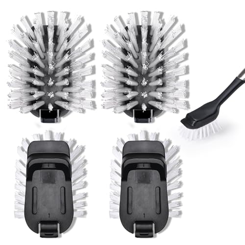 Dish Brush Refill for OXO Steel Dish Brush - 4 Pack Dish Brush Cleaning Replacement Head