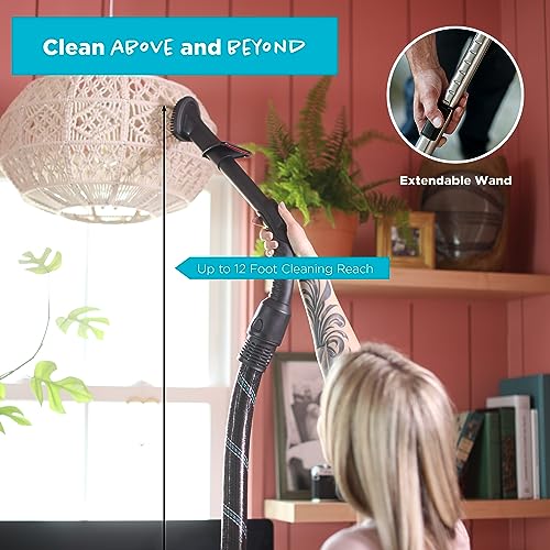 Simplicity Vacuums Scout Canister Vacuum Cleaner, Compact Rug and Wood Floor Vacuum, Household Vacuum Cleaners Feature Extendable Wand and Digital Suction Control…