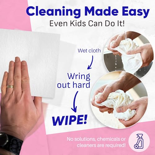 Kaywos Zezo-Fiber Microfiber Cleaning Cloth - Highly Absorbent Premium Towels for Cars, Kitchen, Glass, and Automotive Surfaces Soft Lint-Free Reusable Multipurpose Cleaning Rags,11 Pack
