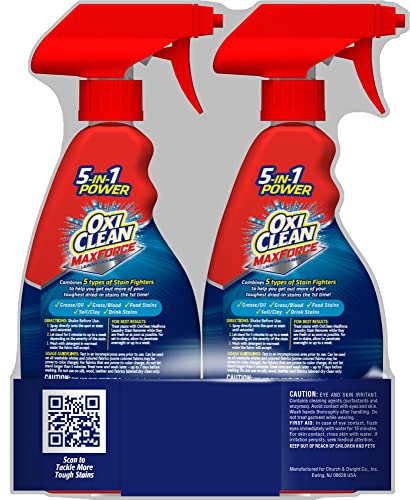 OxiClean MaxForce Laundry Stain Remover, 16 Fl. oz. Twin Pack