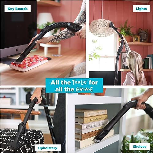 Simplicity Vacuums Scout Canister Vacuum Cleaner, Compact Rug and Wood Floor Vacuum, Household Vacuum Cleaners Feature Extendable Wand and Digital Suction Control…