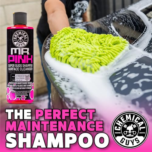 Chemical Guys Mr. Pink Car Wash Soap - 64 oz Super Suds Foaming Car Wash Soap for Cannon, Blaster, or Bucket Washing - pH Balanced, Safe on Wax, Sealant, Ceramic, and Clear Coat Finishes