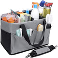 DERABY Cleaning Caddy with Handle and Shoulder Strap Organizer for Cleaning Supplies