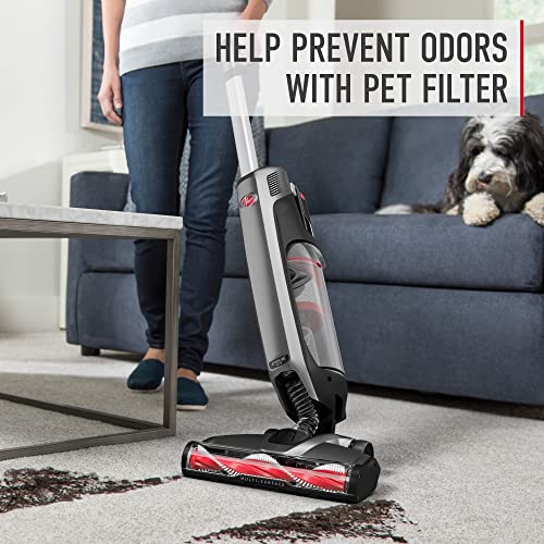Hoover ONEPWR Evolve Pet Cordless Vacuum Cleaner, Black, Lightweight Stick Vac, Small Upright Vacuum Cleaner, Ideal for Pet Hair, Large Dirt Cup Capacity, Cordless Convenience