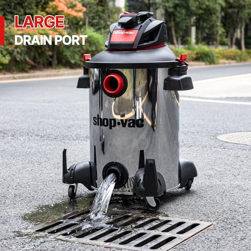 Shop-Vac 5761311 12-Gallon Wet/Dry Shop Vacuum, 6 Peak HP, 1.5 Inch Diameter x 7 Foot Hose, 20 Foot Cord, Ideal for Home, Garage, and Workshop Cleaning