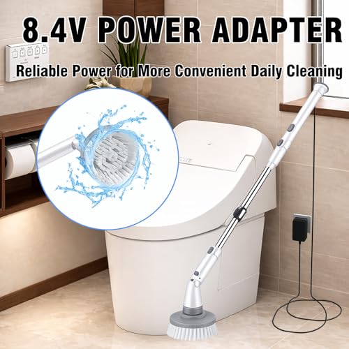8.4V Adapter Charger Compatible with Casabella 8501010 Spin Scrubber, Power Supply Cord for 7.4V 2000mAh Battery