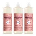 MRS. MEYER'S CLEAN DAY Liquid Dish Soap, Rose Scent, 16 Fl Oz Bottle - 3 Pack
