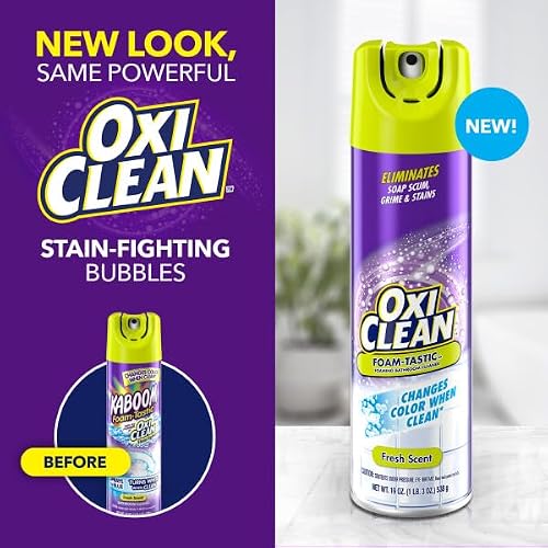 OxiClean Foam-Tastic Fresh Scent Bathroom Cleaner, 19 oz, 4 count