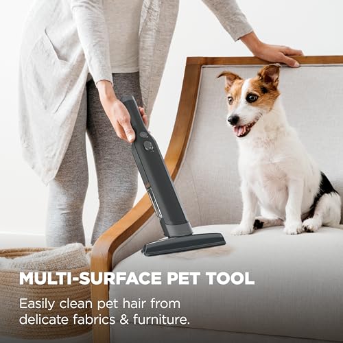 Shark WANDVAC Cordless Hand Vac, Lightweight, Versatile and Portable at 1.4 lbs., Powerful Suction for Pet Hair, Charging Dock, One-Touch Empty for Car & Home, Duster Crevice Tool, Black, WV201BK