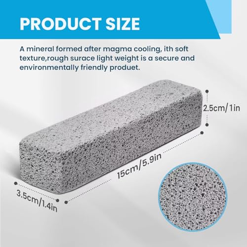 14 Pack Pumice Stone for Toilet Bowl Cleaning, Powerfully Cleans Hard Water Rings, for Cleaning Toilets, Bathtubs, Grills, Swimming Pools, Sinks