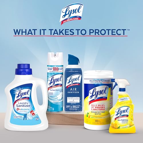 Lysol Power Foaming Bathroom Cleaner, Multipurpose Cleaner for Showers, Bathtubs, Sinks, Disinfectant Spray Kills 99.9% of Germs, Zero Bleach Cleaning Spray, 32 Oz.