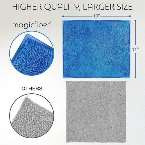 MagicFiber Microfiber Cleaning Cloth - Higher Quality, Larger Size - Micro Fiber Cloth for Cleaning Rags, Dust Cloths, Kitchen Dish Towels (12 Pack, 13”x11”)