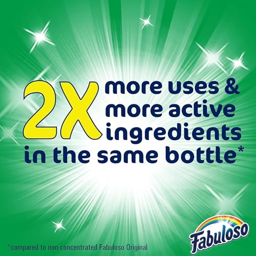 Fabuloso Multi-Purpose Cleaner Concentrate, Floor and Household Surface Cleaner, Makes Up to 64 Gallons, 128 fl oz