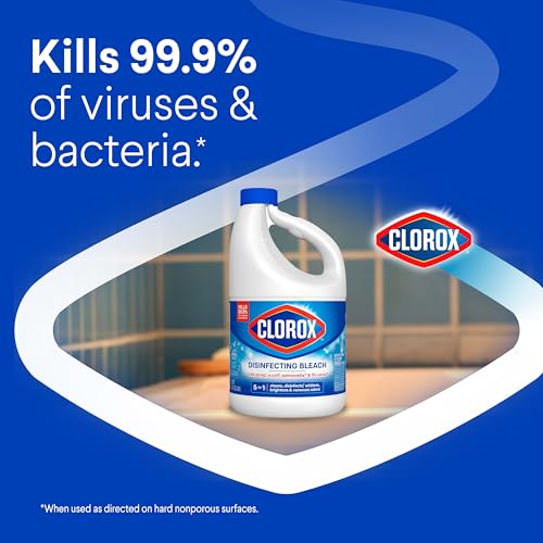 Clorox Disinfecting Bleach, 81 Fluid Ounces (Package May Vary)