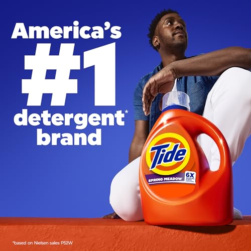 Tide Liquid Laundry Detergent, Original Scent, 125 fl oz, 100 Loads, Boosted Clean Even in Cold Water with Concentrated Washing Soap