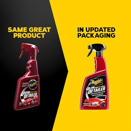 Meguiar's Quik Detailer, Mist & Wipe Car Detailing Spray, Clear Light Contaminants and Boost Shine with a Quick Detailer Spray that Keeps Paint and Wax Looking Like New, 32 oz