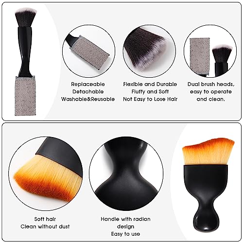 Yungeln 3 PCS Car Interior Detail Dust Brush,Soft Car Interior Detailing Kit Tools,Dash Duster Brush for Auto,Truck,SUV,RV Interior Cleaning