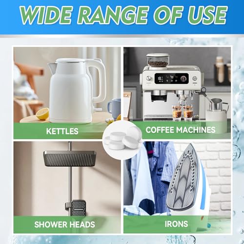 JOYAONE Kettle Descaler Tablet, Citric Acid for Cleaning Kettles, Coffee Machines, Shower Heads, 36 Pack Kettle Cleaner Tablets Remove Limescale & Mineral Buildup, Suitable for Hard Water Living Area