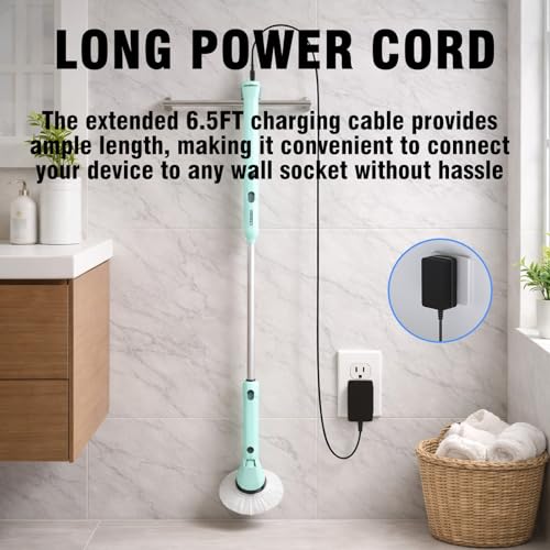 8.4V Adapter Charger Compatible with Casabella 8501010 Spin Scrubber, Power Supply Cord for 7.4V 2000mAh Battery