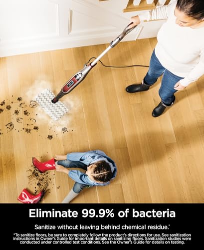 Shark Genius Hard Floor Cleaning System Pocket (S5003D) Steam Mop, Burgundy/Gray