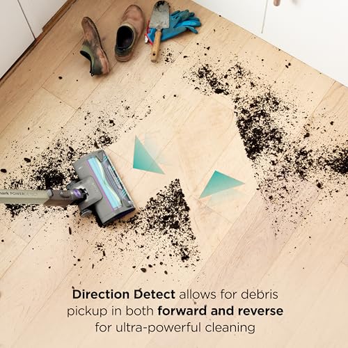 Shark PowerDetect Clean & Empty Cordless Stick Vacuum | Powerful Suction, HEPA Filtration | Carpet & Hard Floor | Portable for Pet Hair | Dark Gray | IP3251