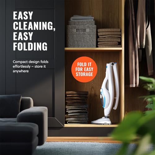 PurSteam 10-in-1 Steam Mop, Floor Steamer with Detachable Handheld Steam Cleaner for Tile, Hardwood Floors