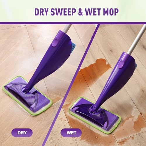 MABUBU Reusable Mop Pads Refills for Swiffer WetJet, 8 Pack Microfiber Cleaning Pads 11.5" x 5.5", Washable Wet & Dry Mop Heads for Hardwood, Tile, Laminate Floors, Replacement Pads