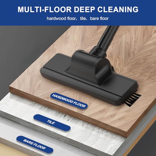 SOWTECH Corded Vacuum Cleaner, Super Power Suction Stick Vacuum Cleaners for Home, 6-in-1 Lightweight Hard Floor Vacuum Removable Handheld Vac, Portable Vacuum for Pet Hair