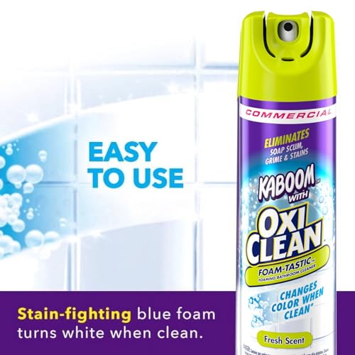Arm & Hammer 57037-35270 Kaboom Foam-Tastic with OxiClean Fresh Scent, 19 oz (Pack of 8)